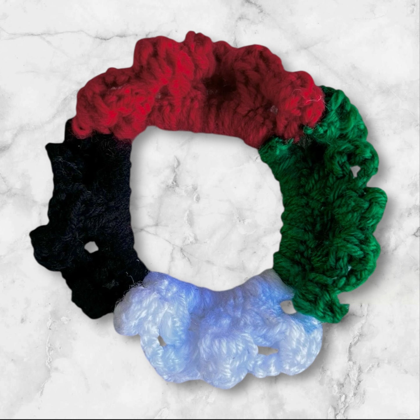 Tatreez Scrunchie Hair Ties – Palestinian Embroidered Designs