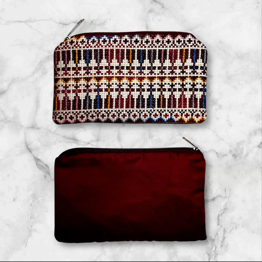 Handmade Palestinian Embroidered (tatreez) Clutch Bags