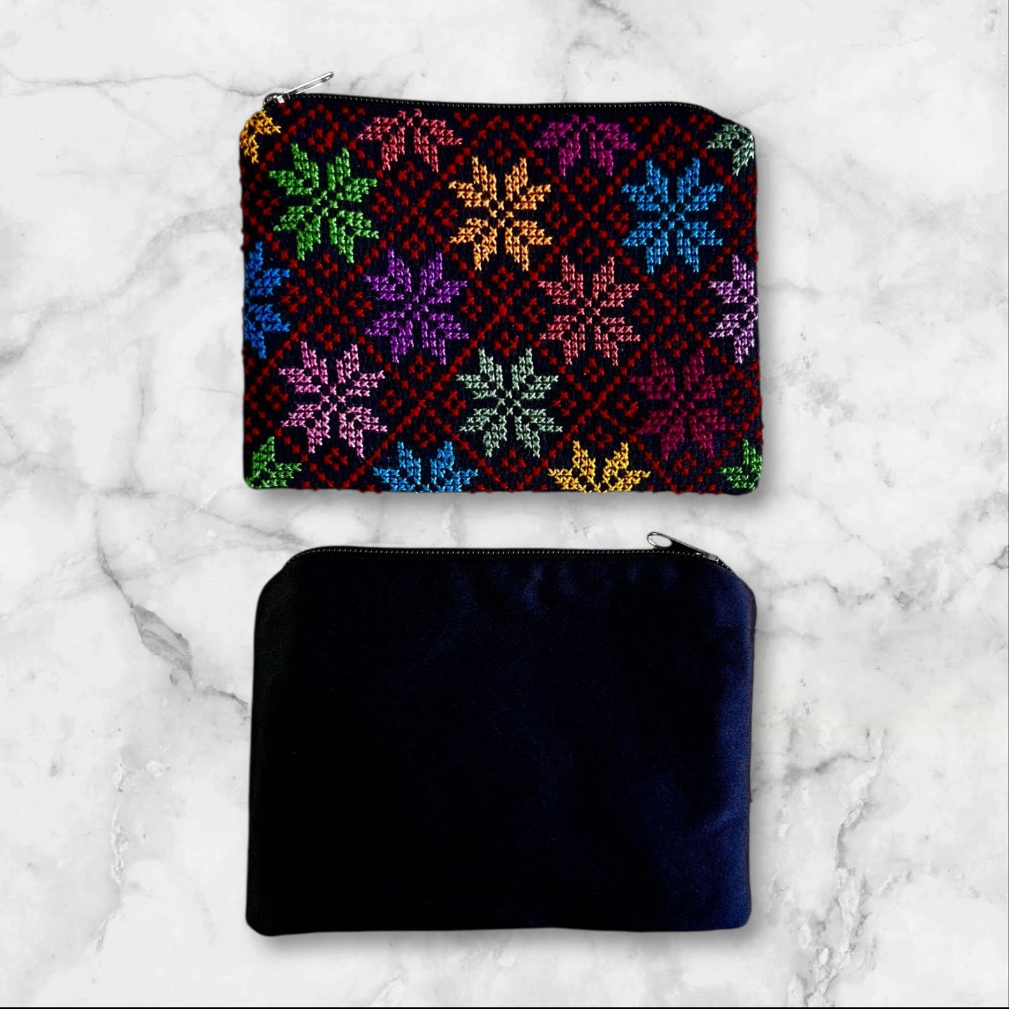 Handmade Palestinian Embroidered (tatreez) Clutch Bags