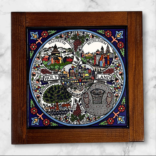 Handmade Palestinian Ceramic Plates & Framed Tiles