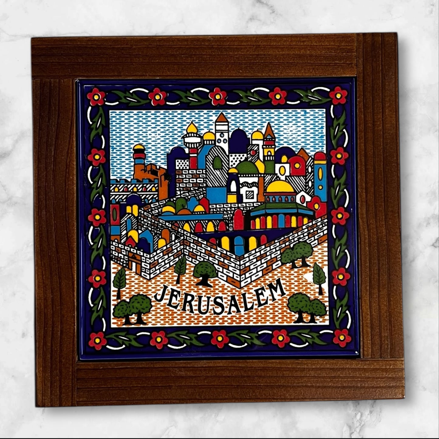 Handmade Palestinian Ceramic Plates & Framed Tiles