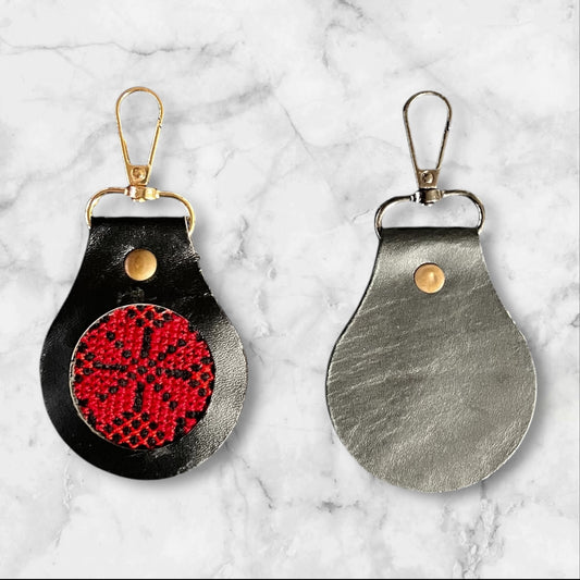 Handmade Embroidered (tatreez) Keychain Decorations