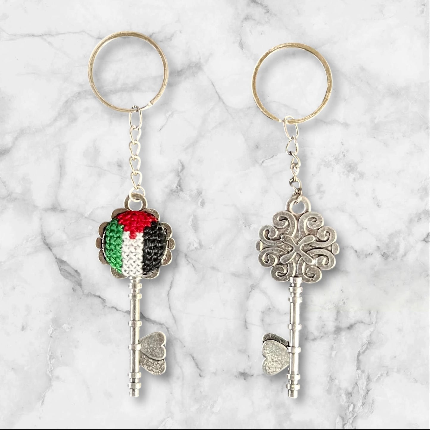 Handmade Embroidered (tatreez) Keychain Decorations