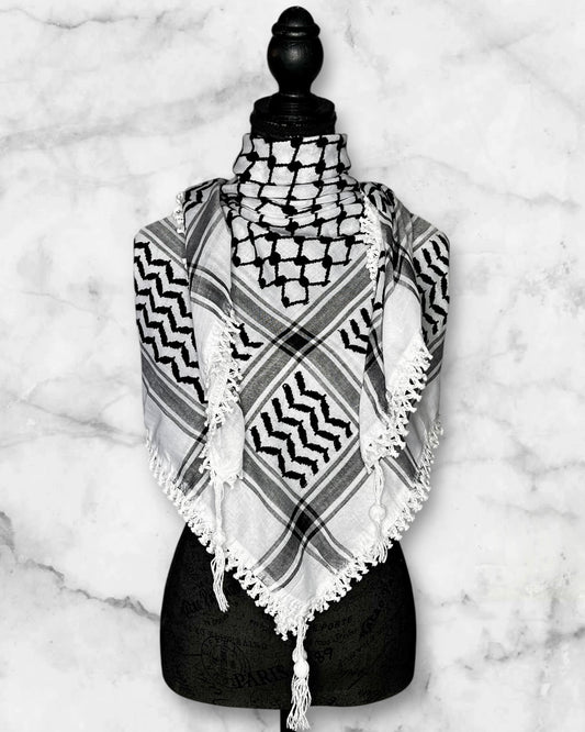 Classic Authentic keffiyehs and unique colored keffiyehs