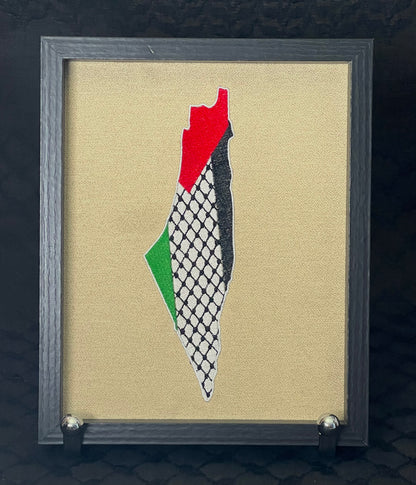 Framed Palestinian Embroidery