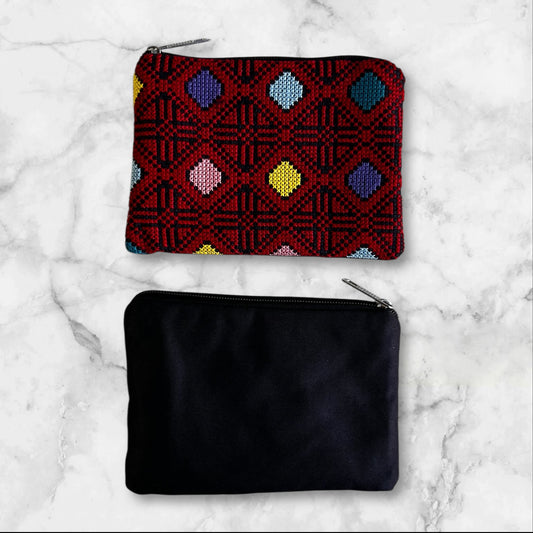 Handmade Palestinian Embroidered (tatreez) Clutch Bags