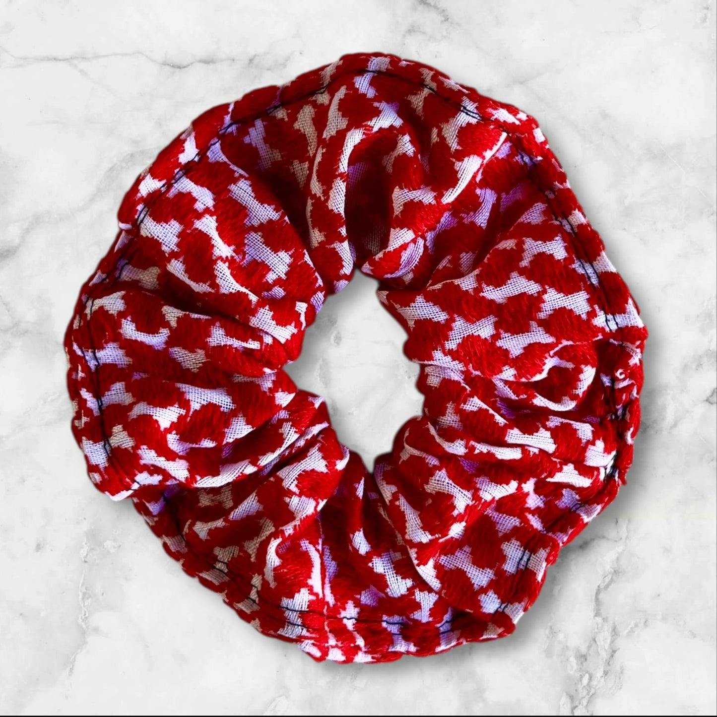 Tatreez Scrunchie Hair Ties – Palestinian Embroidered Designs