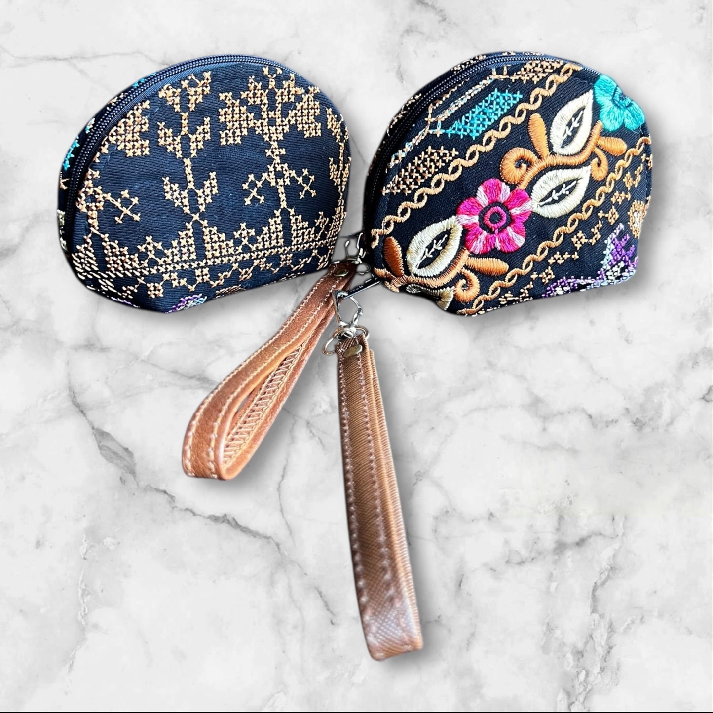 Authentic Palestinian Embroidered (tatreez) Coin Pouches