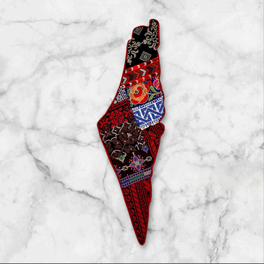 Embroidered Palestine Map Wall Decorations