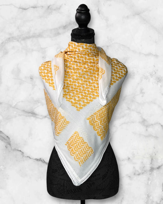 Classic Authentic keffiyehs and unique colored keffiyehs