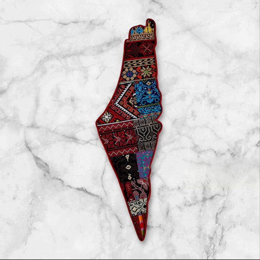 Embroidered Palestine Map Wall Decorations