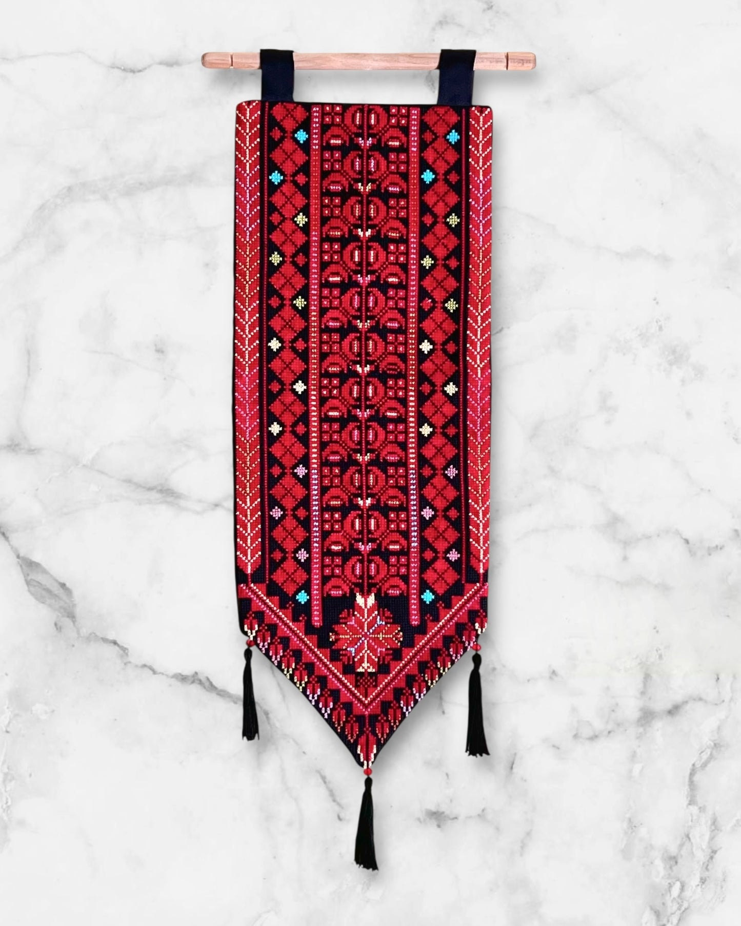 Handmade Palestinian Tatreez Wall Hanging
