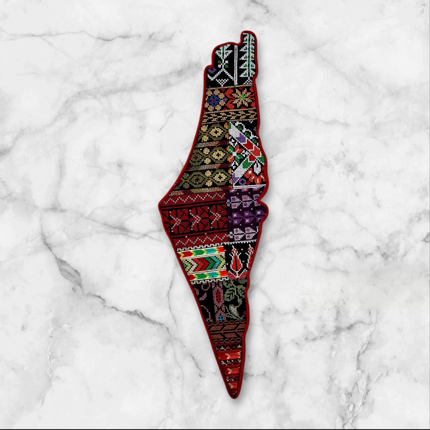 Embroidered Palestine Map Wall Decorations