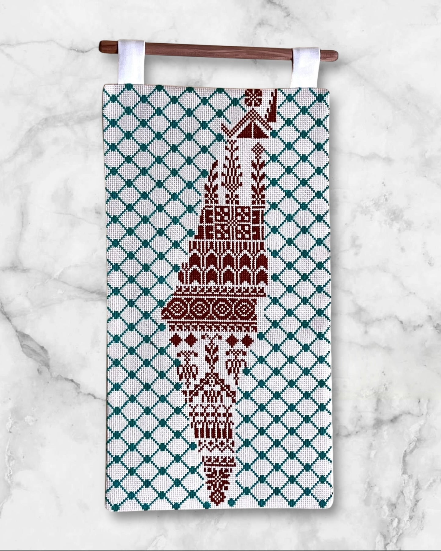 Handmade Palestinian Tatreez Wall Hanging