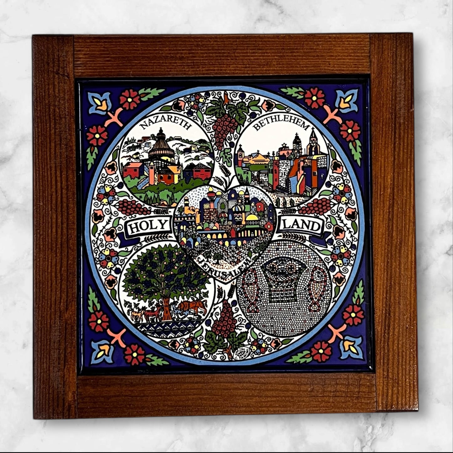 Handmade Palestinian Ceramic Plates & Framed Tiles