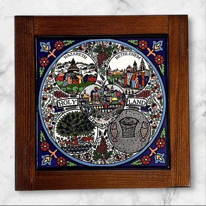 Handmade Palestinian Ceramic Plates & Framed Tiles