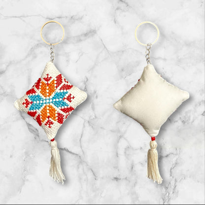 Handmade Embroidered (tatreez) Keychain Decorations