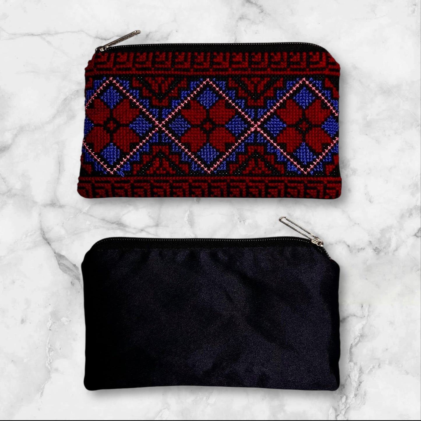 Handmade Palestinian Embroidered (tatreez) Clutch Bags