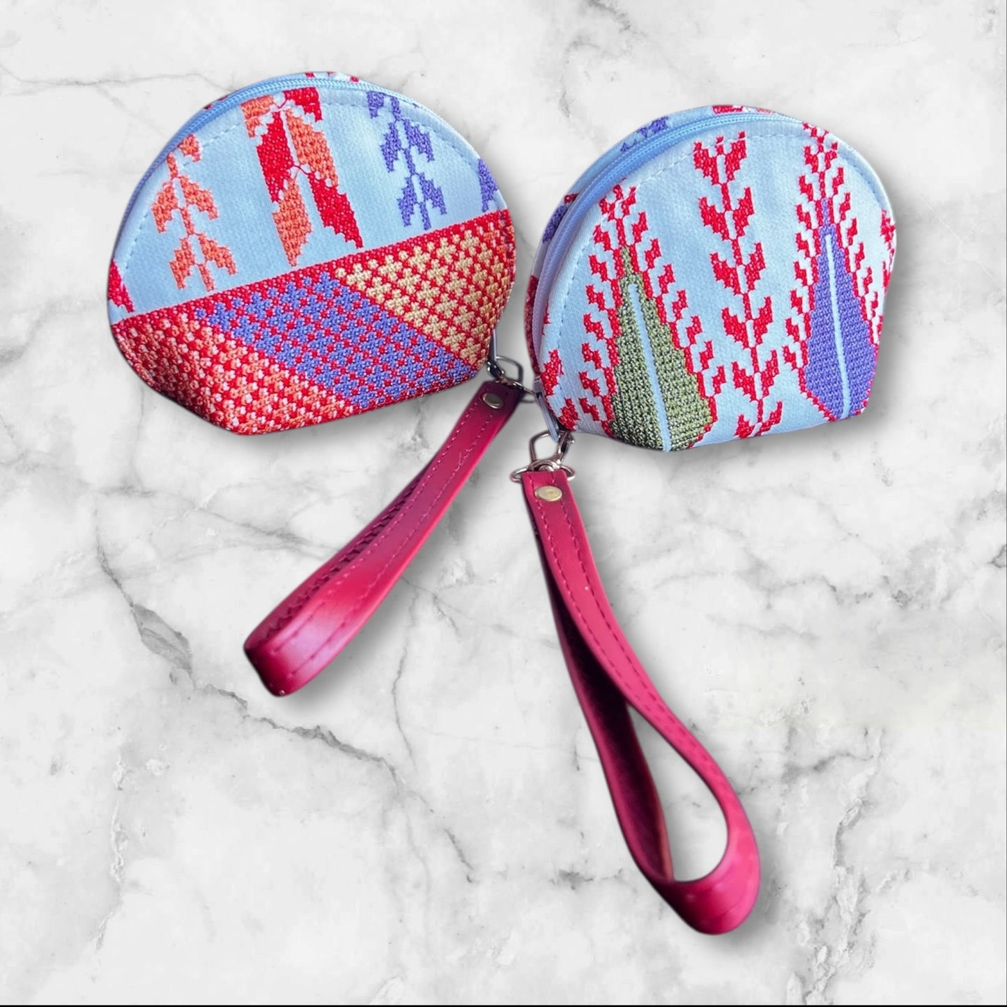 Authentic Palestinian Embroidered (tatreez) Coin Pouches