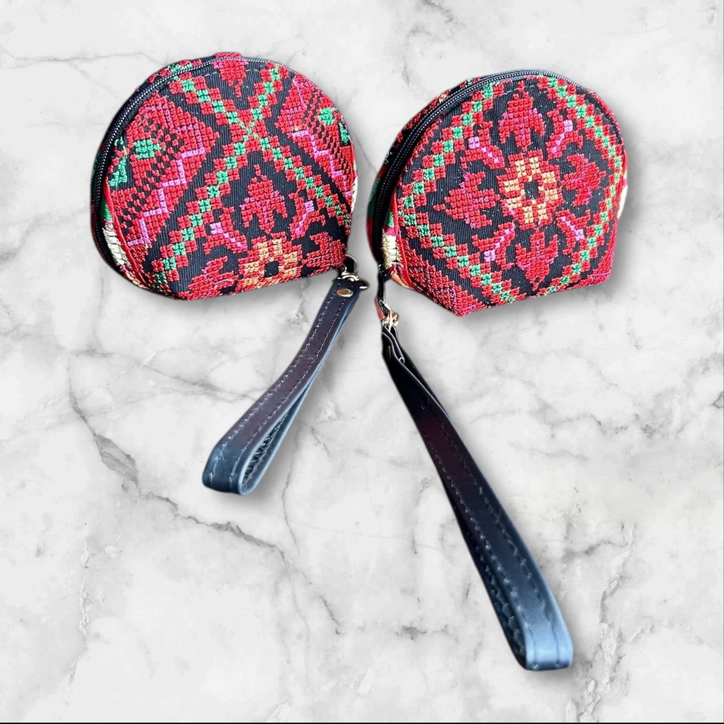 Authentic Palestinian Embroidered (tatreez) Coin Pouches