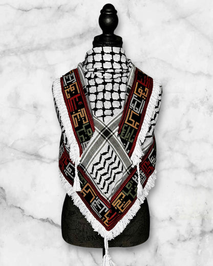 Unique Embroidered (Tatreez) Keffiyehs