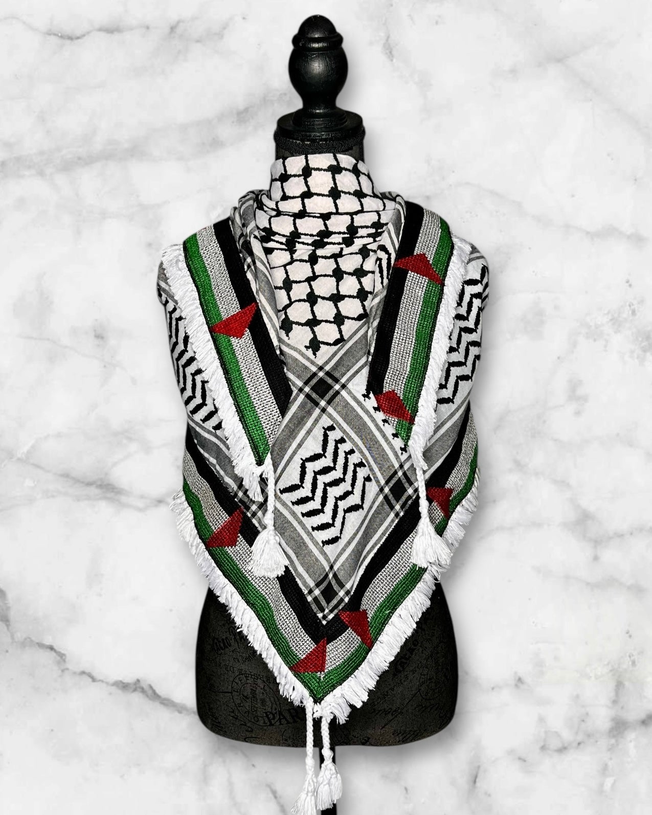 Unique Embroidered (Tatreez) Keffiyehs