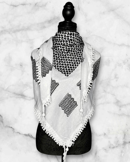 Classic Authentic keffiyehs and unique colored keffiyehs