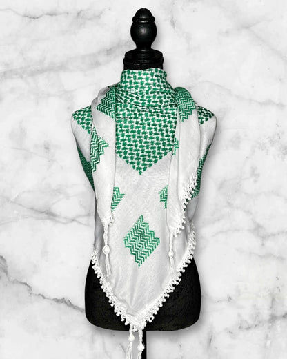 Classic Authentic keffiyehs and unique colored keffiyehs