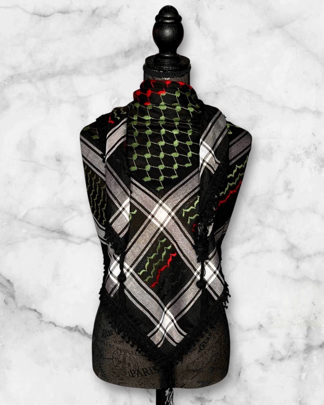 Classic Authentic keffiyehs and unique colored keffiyehs