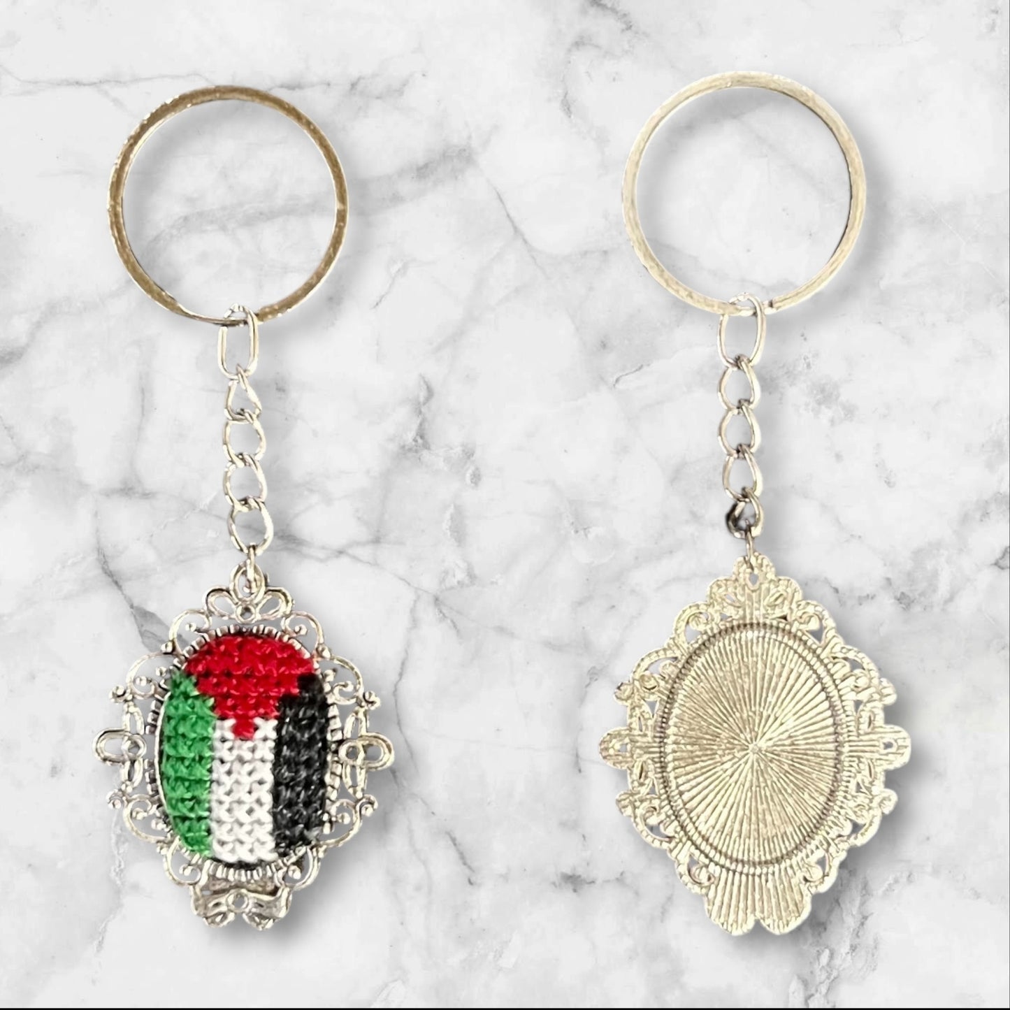 Handmade Embroidered (tatreez) Keychain Decorations