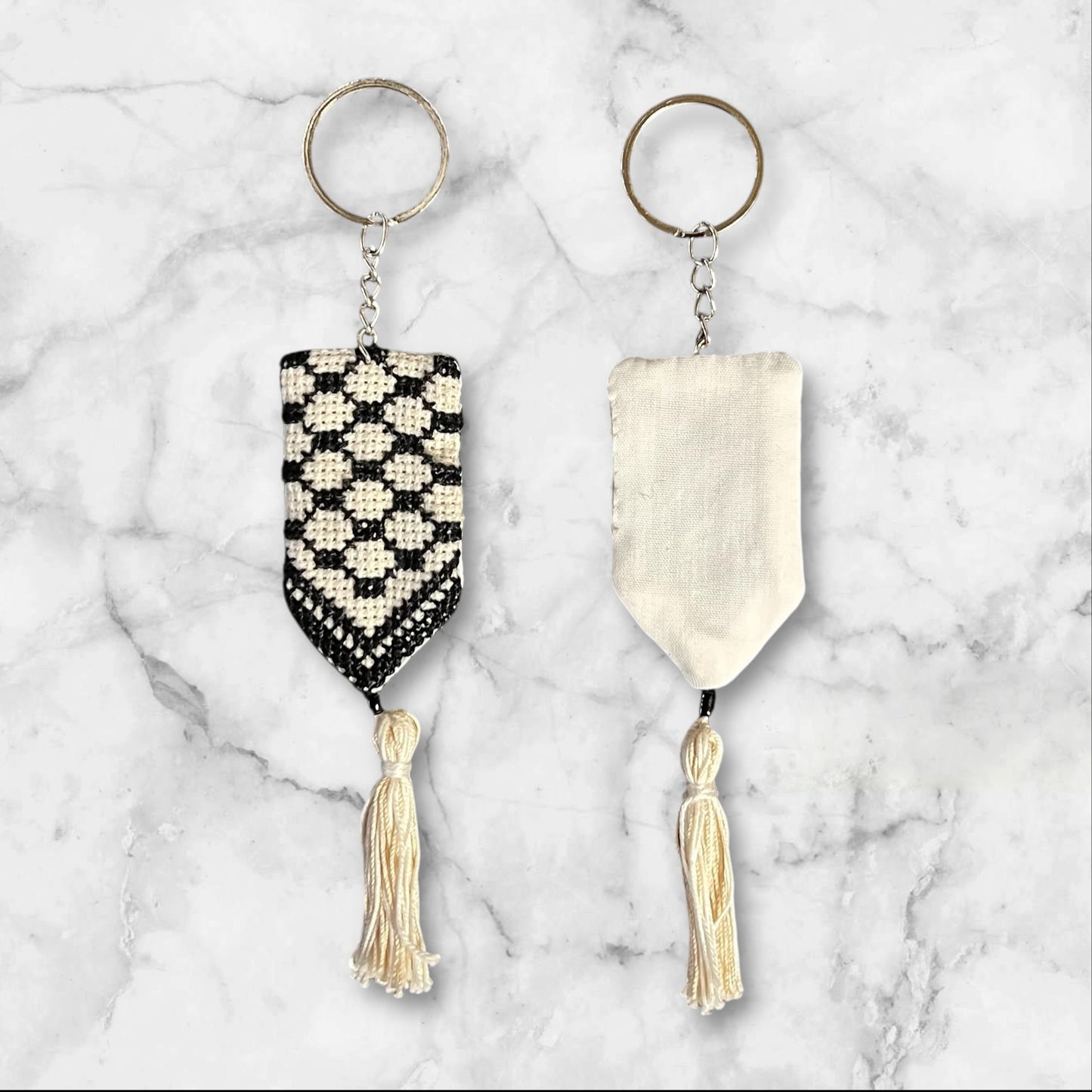 Handmade Embroidered (tatreez) Keychain Decorations