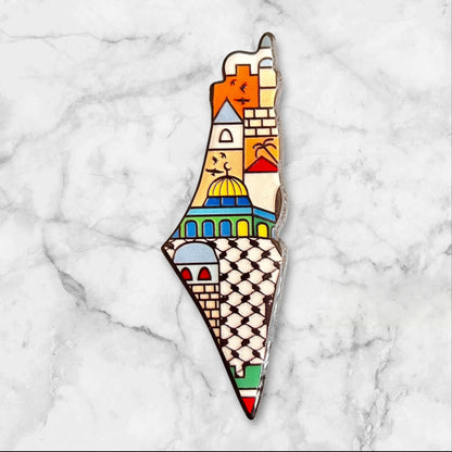 Assorted Palestinian Magnets – Traditional & Cultural Motifs