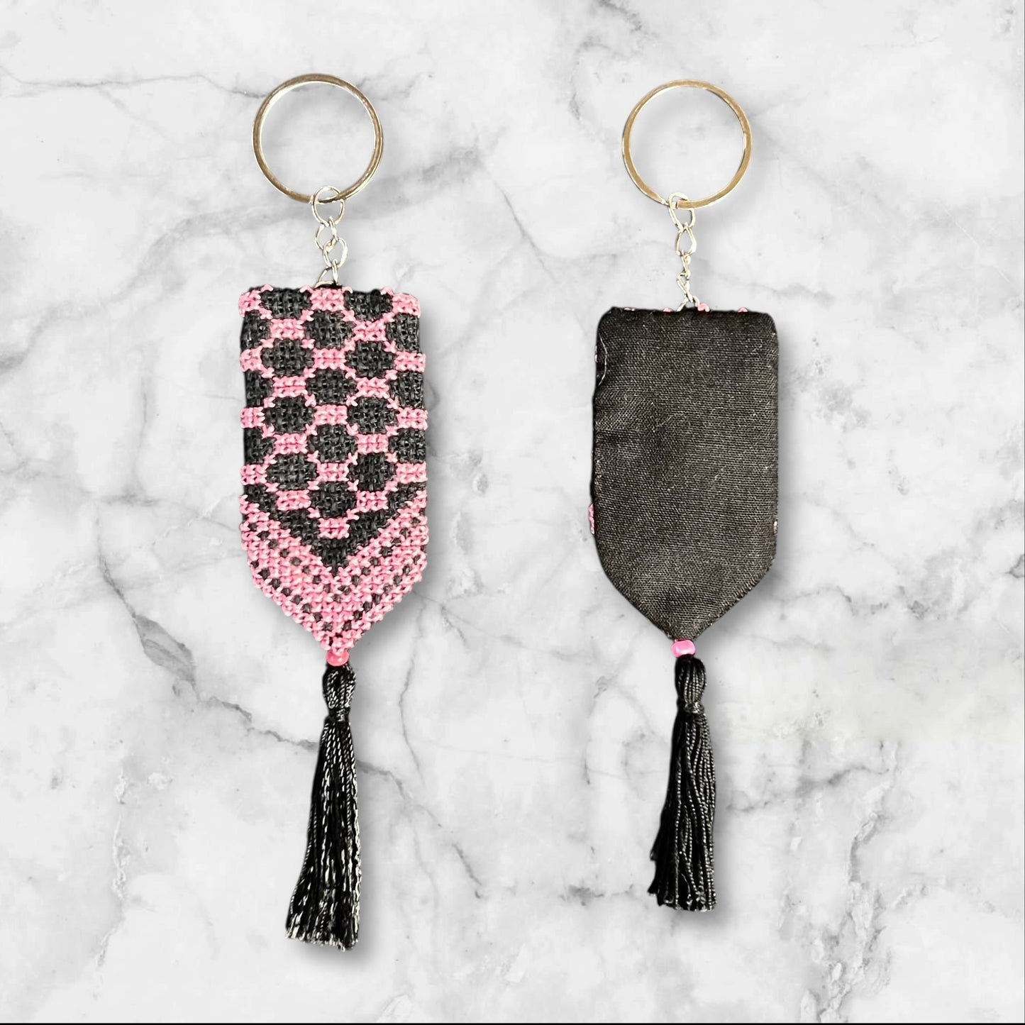 Handmade Embroidered (tatreez) Keychain Decorations