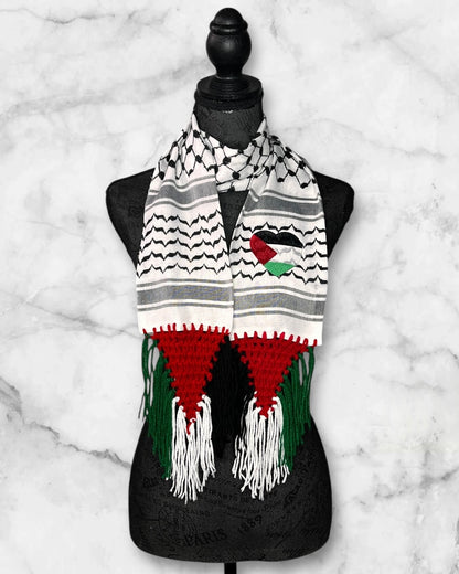 Unique keffiyeh short scarf