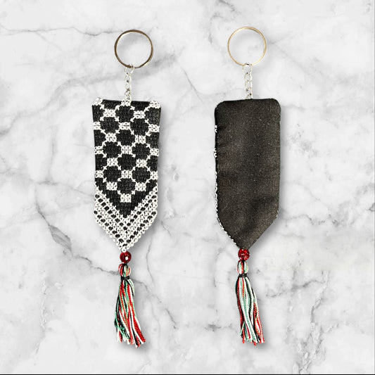 Handmade Embroidered (tatreez) Keychain Decorations