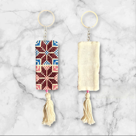 Handmade Embroidered (tatreez) Keychain Decorations