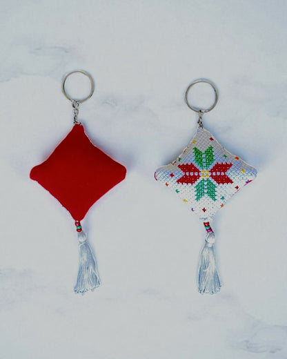 Handmade Embroidered (tatreez) Keychain Decorations